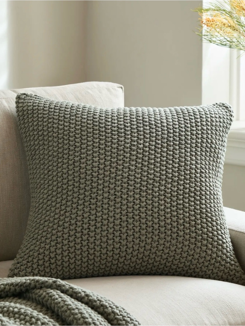 Quince Fisherman’s Sage Green Pillow Cover